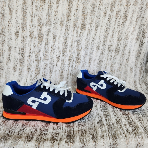 OPP France High Fashion Suede Sneaker Athletic Shoe Blue Orange | Men\'s Size 9 main image 11